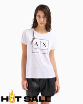 T-Shirt Women White Armani Exchange Camiseta